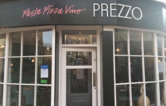 front of restaurant