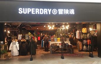 front window of Superdry