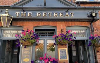 Front of The Retreat pub