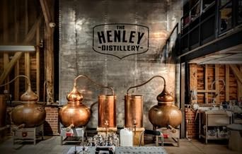 Interior of distillery