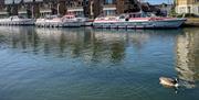 Boats on river