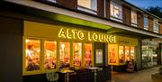 Store front at night