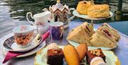 Afternoon tea on Whittington tea barge