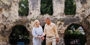 couple at Reading Abbey Ruins