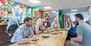 people sitting around a table