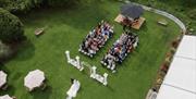 wedding in the garden at Trunkwell House