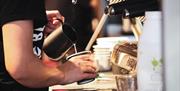 pouring coffee
