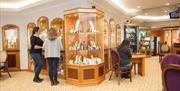 Customers browsing inside Jacobs the Jewellers