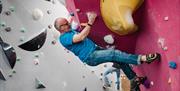 Man bouldering