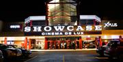 Cinema front at night