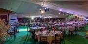 Marquee interior at Trunkwell House