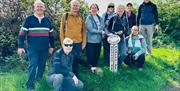 Crossing the boundary on St James' Way