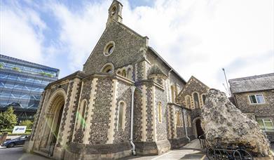 exterior of church