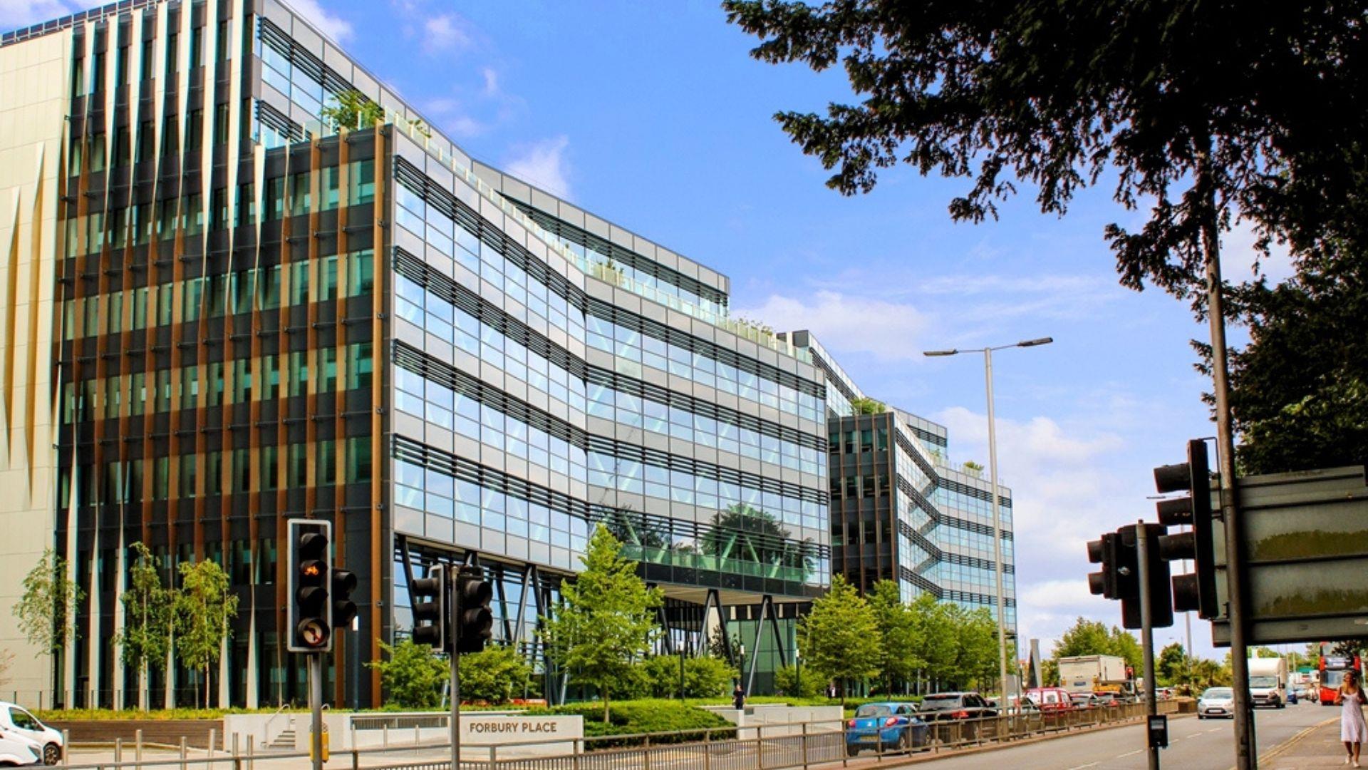 Exterior view of the Forbury Place office building in Reading