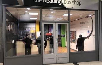 front of Reading Buses walk in centre