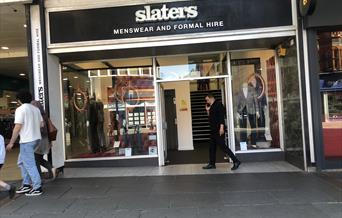 Slaters shop window