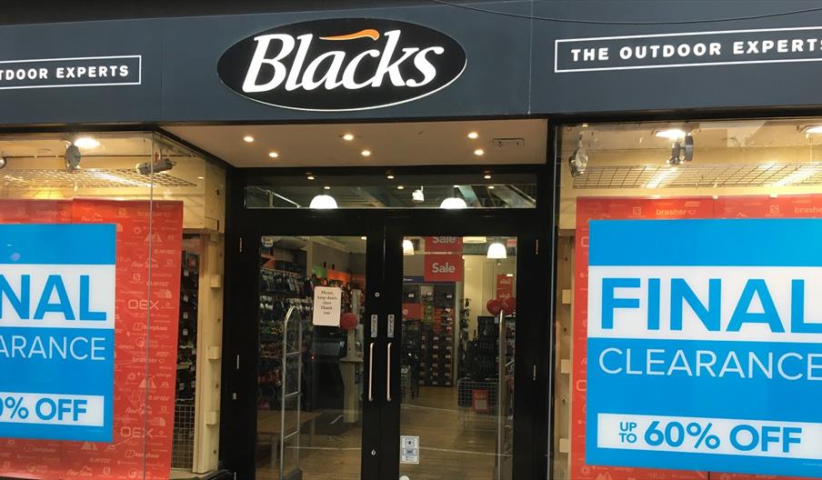 Blacks store front Blacks store front