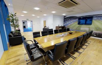 Boardroom with pitch view