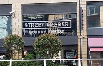 front of Gordon Ramsay restaurant