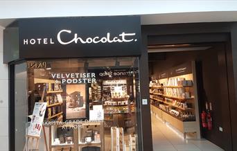 front of Hotel Chocolat