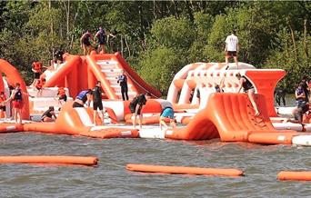 floating obstacle course