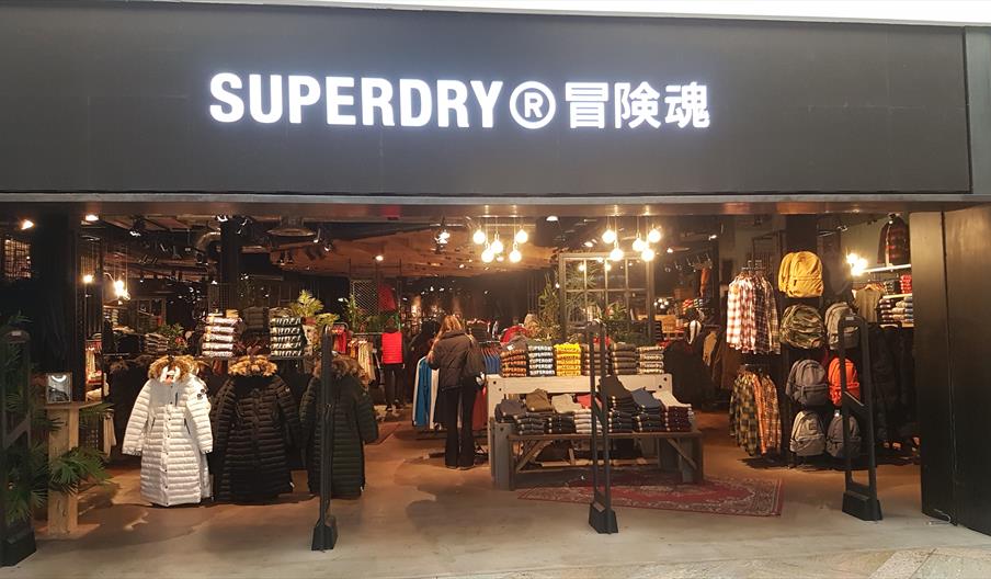 front window of Superdry