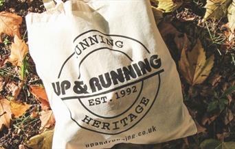 Up & Running tote bag
