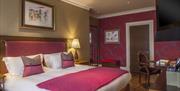 Double bedroom in historic hotel wing