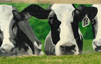 cows mural