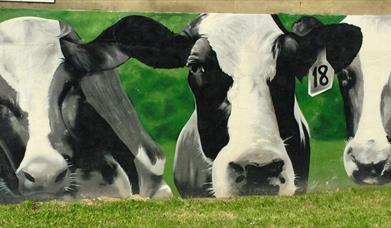 cows mural