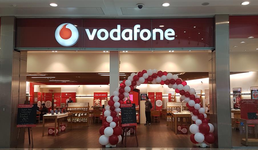front of Vodafone