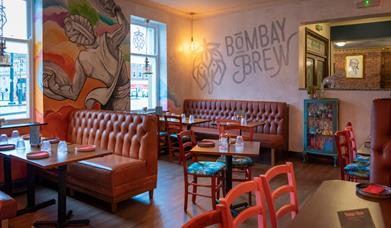 Interior of Bombay Brew.