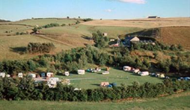 View of Hollingworth Lake Caravan Park.