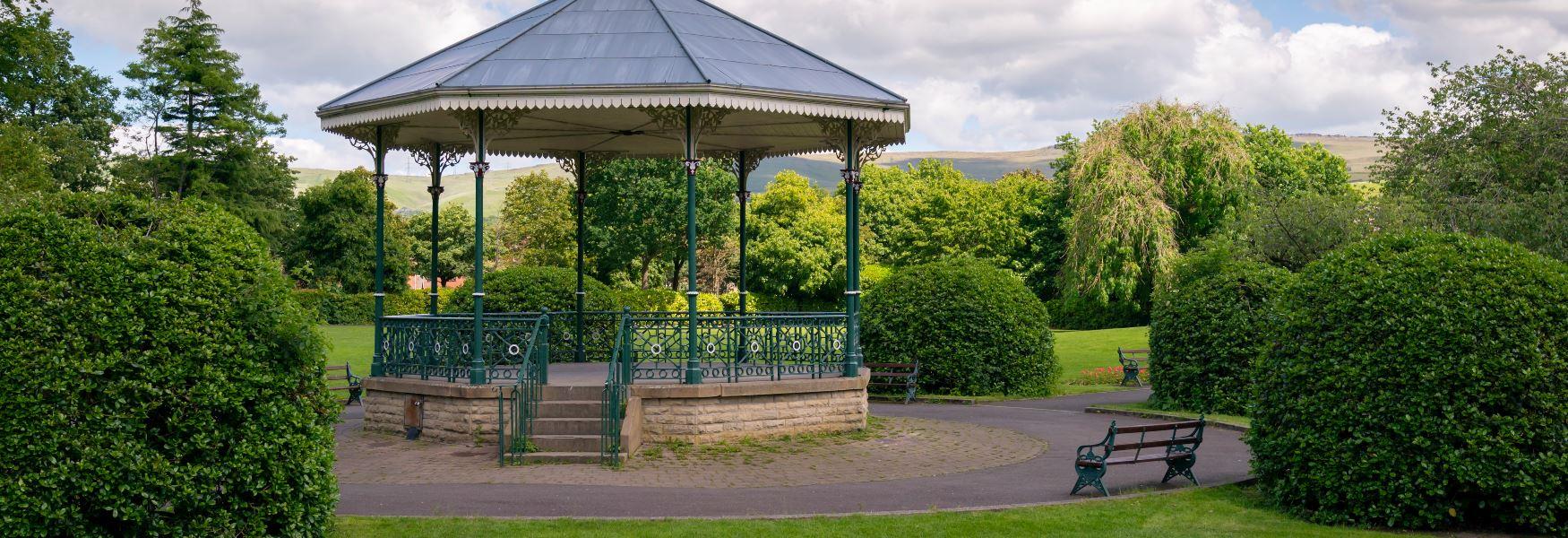 Bandstand at Hare Hill Park.