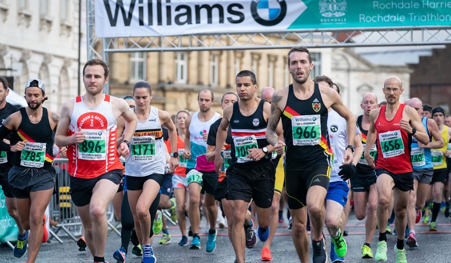 Runners in the Half Marathon.