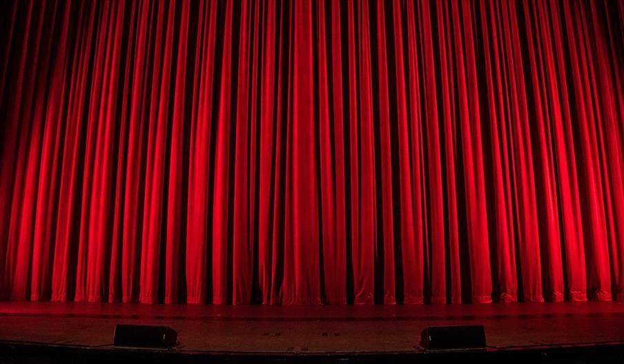 Red theatre curtain