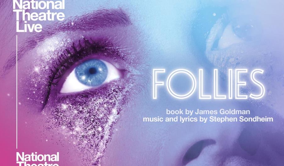 Pink and blue poster: Follies