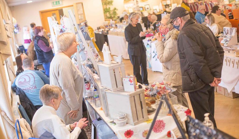 Visitors to Middleon Craft and Food Market.