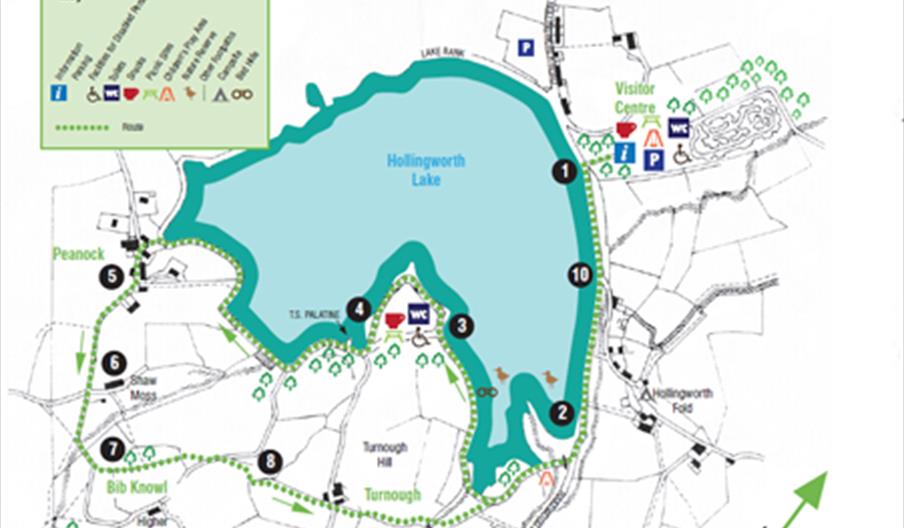 A map of the Bib Knowl Walk