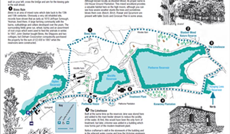 Map of the Bluebell Wood Walk.