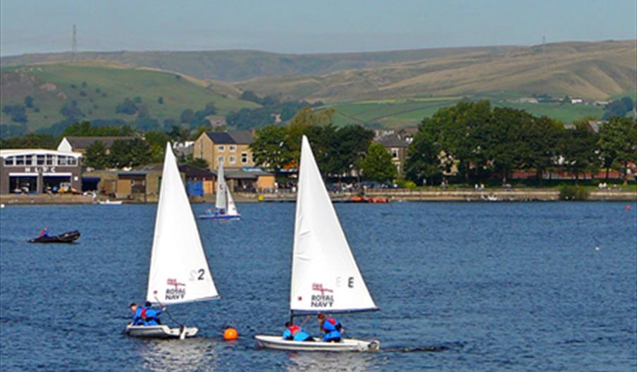 Sailing at Hollingworth Lake Activity Centre