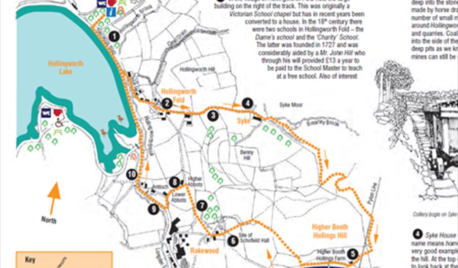 A map of the Schofield Hall Walk