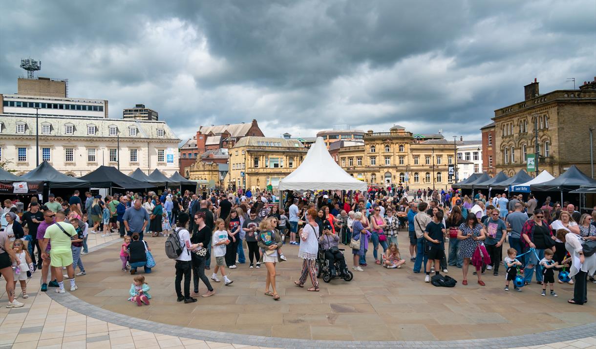 Visitors enjoying a previous version of Street Eat.