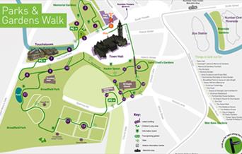 Parks and garden walks in Rochdale Town Centre