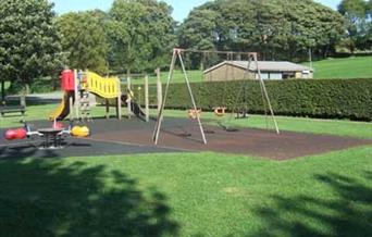 Play area at Milnrow Memorial Park.