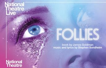 Pink and blue poster: Follies