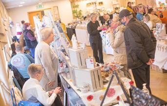 Visitors to Middleon Craft and Food Market.