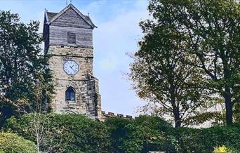 St Leonards church as seen from Jubilee Park.