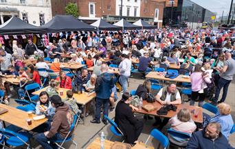 Visitors enjoying Street Eat in 2022.