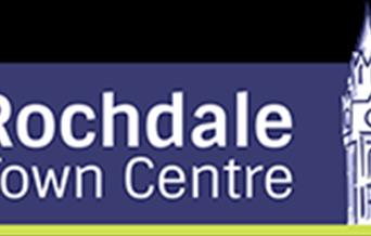 Rochdale town centre text.